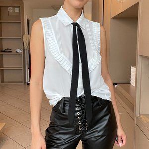 Zara Basics White Button Down Blouse (S)